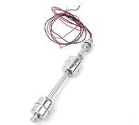 Sensor de Nivel de Agua, Control Inteligente de Nivel de Agua con Interruptor de Flotador de Doble Bola, Acero Inoxidable, 150mm, para Tanques, Piscinas, Lavabos, Acuarios