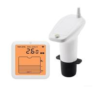 Sensor de nivel de líquido, medidor de nivel de agua digital multifuncional, monitor de nivel de agua IP65 con retroiluminación, transmisión de 100 metros