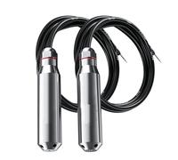 Sensor de nivel de temperatura integrado, rango de 5M, 10M, 15M, 4-20mA, transmisor de líquido 304SS de 50 grados Sonda de nivel de aceite(0-5V Output,4M Range 5M Cable)