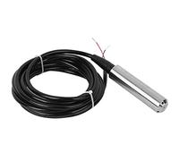 Sensor de Nivel Ultrasónico Industrial Acero Inoxidable 304, Transmisor de Líquido con Rango 0-2m Salida 4-20mA IP68, Detector Profesional Cable 5m DC24V