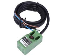 Sensor de nivelación automática DC 6 - 36 V, 3 hilos NPN Sensor de límite de metal en miniatura Verde de proximidad inductiva con tornillos