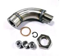 Sensor de óxidos de nitrógeno 1 juego de sensor de oxígeno O2 estilo J M18X1.5, desincrustador y limitador de ajuste, convertidor catalítico de escape de acero inoxidable Sonda NOX