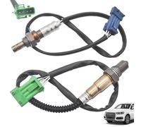 Sensor de oxígeno de 2 piezas con conector específico del vehículo O2 Sensor compatible para 1007 106 206 207 306 307 406 407 607 96368765 9657632980 |.Sensores de oxígeno para