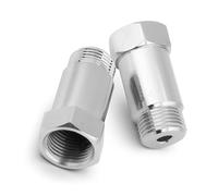 Sensor de Oxigeno, Universal 2 Piezas Adaptador Extensor O2 45mm M18x1.5, Sensor O2 para Coches Motos Motores Sistemas de Escape