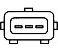 Sensor de posición de la mariposa Sentido de giro a la derecha (horario) HELLA