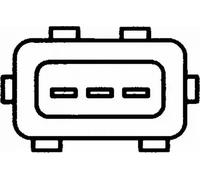 Sensor de eje de control HELLA 6PU009 168-301