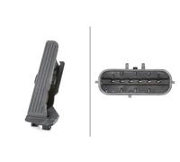 Sensor de posición del pedal del acelerador para vehíc. dirección a la derecha