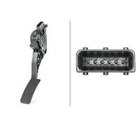 HELLA 6PV 009 765-721 Sensor, posición pedal - para vehíc. dirección a la derecha - 6polos - Caja de cambios manual