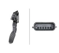 Hella Sensor de posición del pedal 6PV 009 978-761 – 6 polos – Izquierda – Transmisión automática