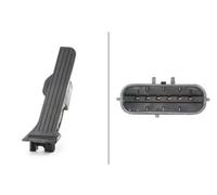 HELLA 6PV 008 890-711 Sensor, posición pedal - para vehic. dirección izquierda - 6polos - Transmisión automática