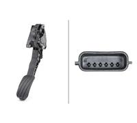 Sensor, posición de pedal de acelerador HELLA 6PV 009 978-751