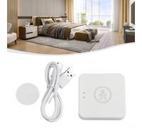 Sensor de presencia humana inteligente WiFi mmWave detector de movimiento para Tuya Smart Home Automation Control de luz detección de movimiento estático 60x60x30mm Blanco (WiFi)