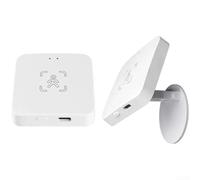 Sensor de presencia humana ZIGBEE/WiFi con detección de ondas milimétricas de 5.8/24G, sensor de movimiento PIR, monitoreo de luz y medio ambiente para automatización inteligente del hogar, blanco (C)