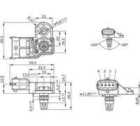 Sensor de presión de sobrealimentación MAP 0 281 006 076 BOSCH para OPEL FIAT VW