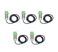 Sensor de Proximidad Inductivo 5PCS |Interruptor PNP No Empotrado AC 90-250V IP65 |Alta Frecuencia 100Hz para Automatización Industrial/Máquinas CNC/Transportadores |Distancia