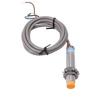 Sensor de proximidad inductivo, distancia de detección de 12mm 4mm PNP NO DC 6-36V 300mA 0.5kHz Interruptor sin contacto de detección de objetivo de hierro para la industria de máquinas herramienta