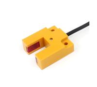 Sensor de proximidad tipo ranura. Rango de detección: 15 mm. Salida: 10-30 V CC. Tipos: NPN y PNP. Conexión: 3 hilos.(PNP NO)