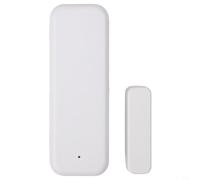 Sensor de puerta de casa inteligente para interruptor inalámbrico Zigbee para sistema de seguridad con alertas de aplicación en tiempo real y fácil instalación, color blanco (zigber)