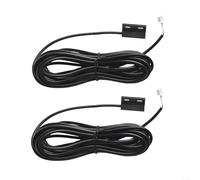 Sensor de puerta magnético con cable de 5 m, contacto magnético normalmente cerrado para puerta de garaje, persiana enrollable, puerta de hierro y controlador de puerta de vidrio de madera