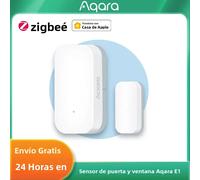 Sensor de Puerta y Ventana Aqara E1 ZigBee 3.0 MCCGQ14LM, Control Remoto Inalámbrico Compatible con la Aplicación Xiaomi Mijia 4PCs