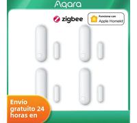 Aqara-Sensor de puerta y ventana Zigbee, conexión inalámbrica, Mini Sensor de puerta que funciona con la aplicación Mi Home para Xiaomi Smart Home p1 door sensor