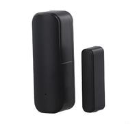Sensor de puerta y ventana Zigbee para Smart para seguridad del hogar con ajuste remoto basado en aplicaciones y actualizaciones de estado (negro)