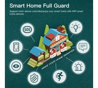 Sensor de puerta Zigbee 2 piezas para seguridad inteligente del hogar para | Fuerte imán para unión, tolerancia de espacio de 22 mm, se adapta a puertas para cajones de ventanas