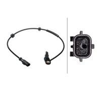 Sensor De Raddrehzahl Activo 2-Polos HELLA 610 Mm Cable Para Renault Modus