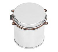 Sensor de radón Alta sensibilidad Detección rápida Aluminio Aluminio Detector de radón Radón Monitor de Calidad del Aire Interior 12V DC para Seguridad en el hogar