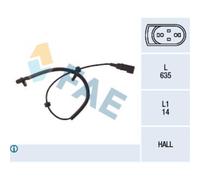 Sensor De Revoluciones FAE Trasero Derecho Compatible Para Ford Focus Turnier