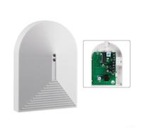 Sensor de rotura de cristal digital atado con cable para sistemas de seguridad con capacidades de procesamiento de 812 bits y filtrado de ruido