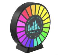 Sensor de ruido de vibración, luz de recogida de sonido RGB con micrófono HD 2K y AGC, dispositivo recargable de 8 modos para caza de espíritu e investigación EVP (C)