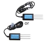 Sensor de sal de suelo tres en uno, probador de temperatura/humedad/conductividad RS485 para limpiador de plantas para azulejos, pintura de moldes para paredes, spray para molde de pared