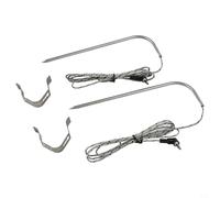 Sensor de sonda de carne de repuesto para parrillas, horno de pellets de madera, PT1000, sonda de temperatura de precisión de resistencia alemana, acero inoxidable a prueba de óxido, monitoreo preciso