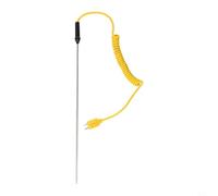 Sensor de sonda termopar tipo K -50 ° C a 1200 ° C de alto rango para controladores digitales con conector en miniatura (300 mm)