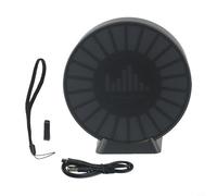 Sensor de sonido RGB activado por voz 2K HD con luz para investigación paranormal, 8 modos de velocidad, AGC, dispositivo recargable, negro