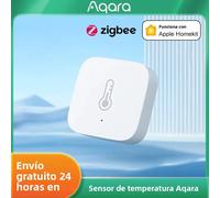 Sensor de Temperatura Aqara Zigbee, Sensor Inteligente de Calidad del Aire, Presión, Temperatura y Humedad, Compatible con el Hogar Inteligente Matter y la Aplicación Apple Homekit 4Pcs