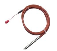 Sensor de temperatura con protección de cable de silicona de resistencia térmica de platino de dos hilos for medir temperatura