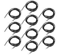 Sensor de temperatura de 10 piezas -25 ℃ a 125 ℃ sensor de termistores de sonda de temperatura NTC Cabezal de conector cilíndrico, 2 metros de longitud del cable(15K B3950)