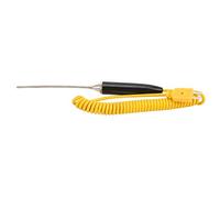 Sensor de temperatura de acero inoxidable 0.1x3.9 pulgadas 304 Tipo de temperatura de acero inoxidable, termopar de mano para medir cobre, estaño, aluminio, líquido, aplicaciones