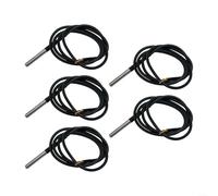 Sensor de temperatura de acero inoxidable 5pcs para Raspberry Pi DIY impermeable, resolución ajustable (1 metro)