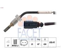 Sensor de temperatura de gases de escape 22.0287 FACET para SEAT VW AUDI SKODA