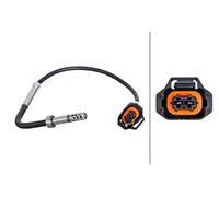 HELLA 6PT 010 376-421 Sensor, temp. gas escape - 2polos - atornillado - Cable: 180mm