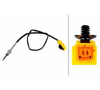Hella Sensor de temperatura de gas de escape 6PT 010 376-591 2 polos atornillado cable 590 mm