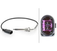 Sensor de temperatura de gases de escape 6PT 014 494-071 HELLA para AUDI SEAT VW