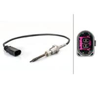 Sensor de temperatura de gases de escape 6PT 014 494-481 HELLA para AUDI SEAT