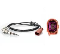 Sensor de temperatura de gases de escape 6PT 014 494-881 HELLA para SEAT SKODA