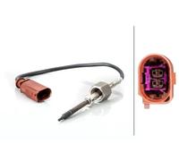 Hella Sensor temperatura gas de escape 6PT 014 495-051 – 2 polos, atornillado, cable 210 mm