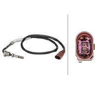 Sensor de temperatura de gases de escape 6PT 358 181-031 HELLA para VW SEAT AUDI