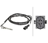 Sensor de temperatura de gases de escape 6PT 358 181-081 HELLA para OPEL